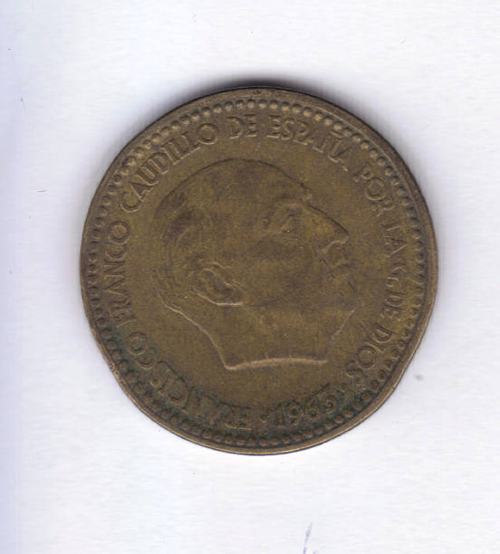 istock Numismatic Coin: 1965 Spain 1 Peseta Bust Right 178095783