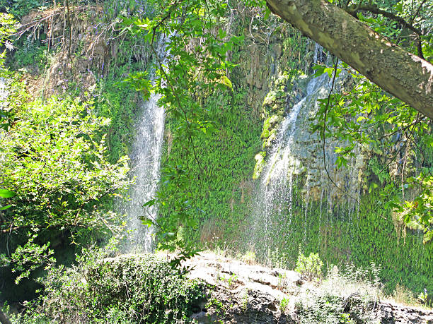 waterfall cascade in deep forest waterfall cascade falling in deep forest kursunlu waterfall stock pictures, royalty-free photos & images