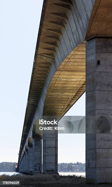 Bridge Colored By The Morning Sun Stock Photo - Download Image Now - Arch - Architectural Feature, Architectural Column, Architecture