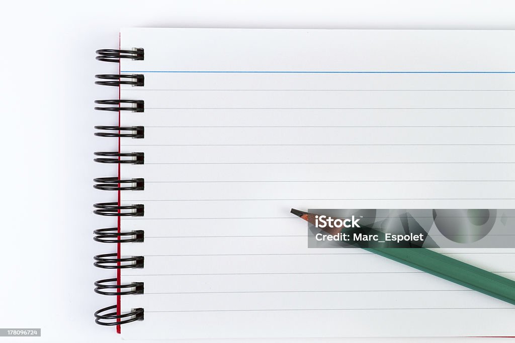 Grünen Stift und Notizbuch - Lizenzfrei Aktenordner Stock-Foto