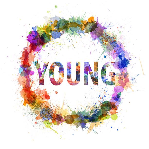 istock Young concept, watercolor splashes as a sign 178097004