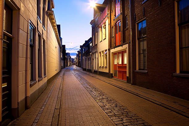 istock long street at night in Groningen, Netherlands 178097067
