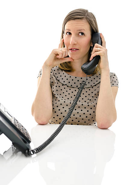 istock Call center employee on a telephone 178097417