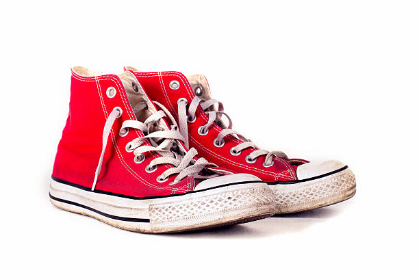 istock vintage sports red shoes 178097741