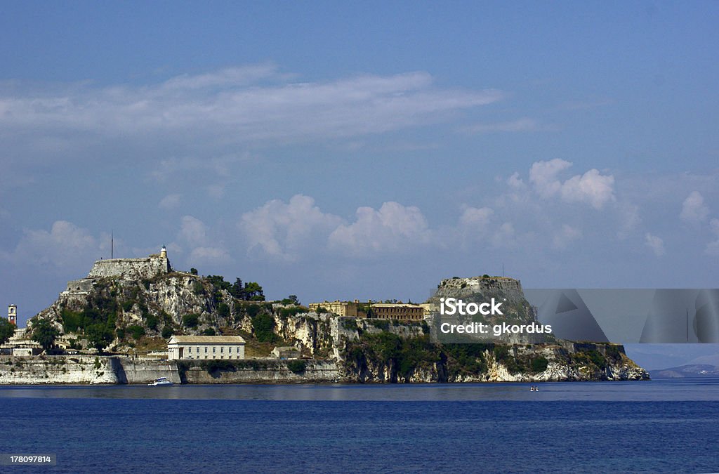 Palaio Frourio na Cidade de Corfu - Royalty-free Cidade Foto de stock