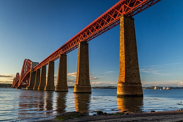 istock Steel railway bridge over the river in Scotland 178098270