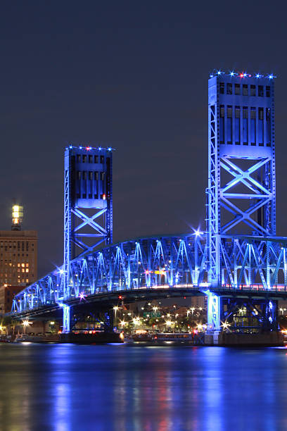 istock Jacksonville Bridge at Night 178098515