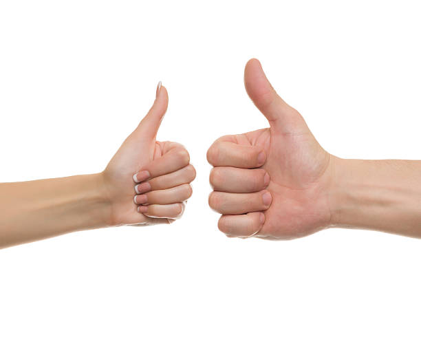 istock Thumb up men's and women's hands 178098932