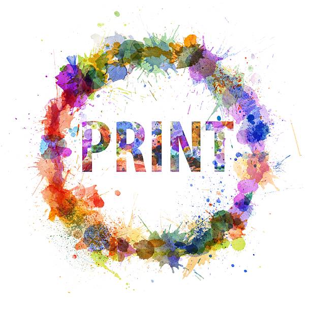 istock Print concept, watercolor splashes as a sign 178100530
