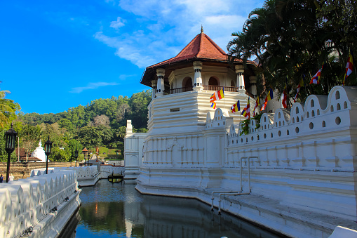 The Kandy Dalada Palace, also known as the Temple of the Tooth, is a sacred Buddhist temple located in the city of Kandy, Sri Lanka. It is one of the most important pilgrimage sites for Buddhists