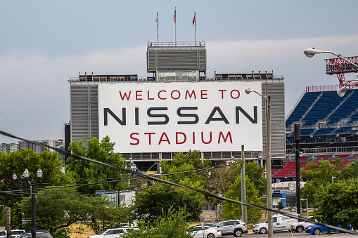 Nashville, TN, USA - July 6, 2022: The Nissan Stadium