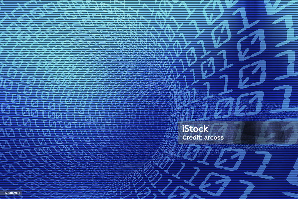 3d Binary Code Stock Photo - Download Image Now - Binary Code, Tunnel ...