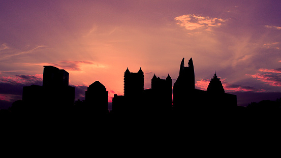 Midtown Atlanta Silhouetted