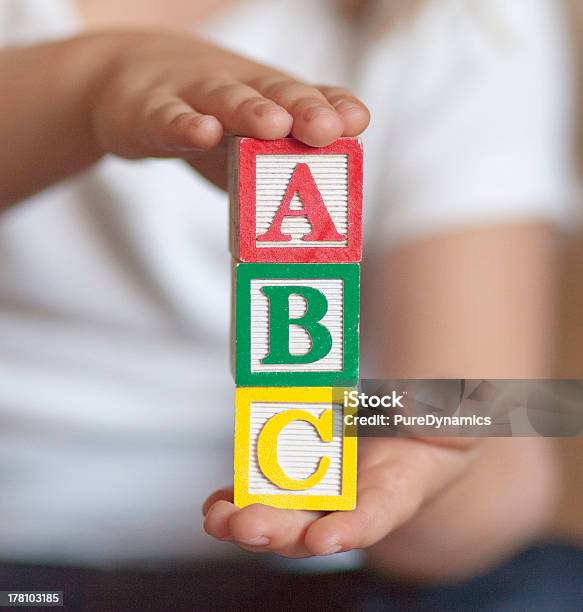Abc Blocos Plano Aproximado - Fotografias de stock e mais imagens de Alfabeto - Alfabeto, Aluno de Jardim de Infância, Aprender