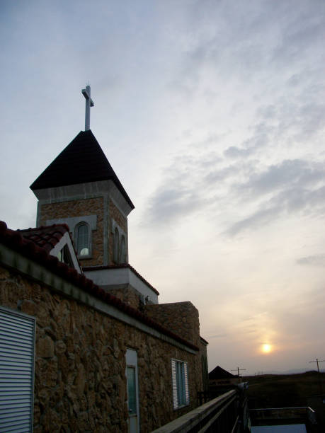 istock Church on the beach in Jeju Island 1781034598