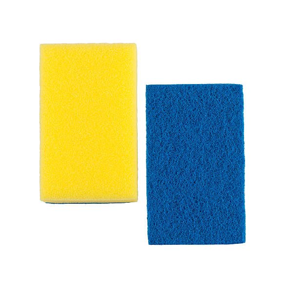 Sponges over white stock photo