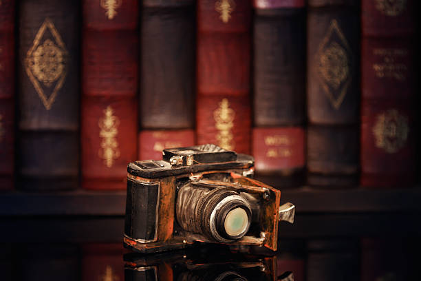 istock Antiquity - scale model of the old camera 178104843