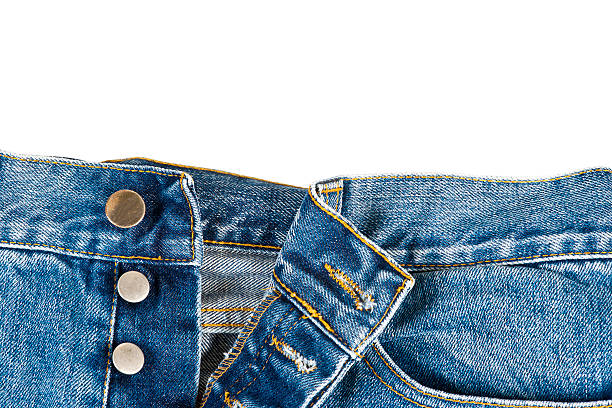 istock Fly of the jeans with button closure 178105590
