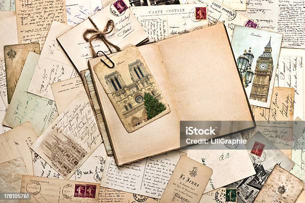古い Postcardsビンテージ旅行の背景 - 旅行のストックフォトや画像を多数ご用意 - 旅行, 日記, ノート