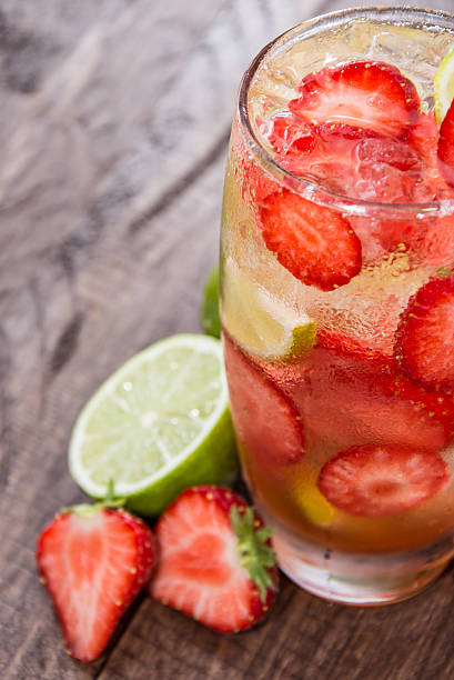 istock Glass with Strawberry Caipirinha 178105917