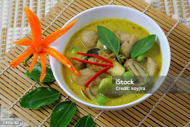 Pesce Palla Curry Verde - Fotografie stock e altre immagini di Asia - Asia, Carne, Cena