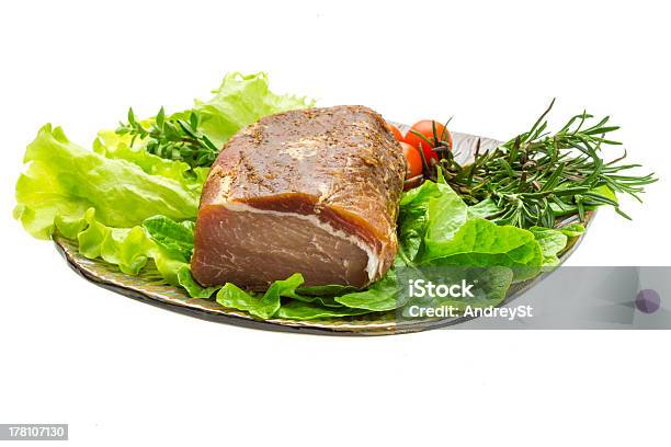 Geräuchertes Rindfleisch Stockfoto und mehr Bilder von Bildhintergrund - Bildhintergrund, Erfrischung, Essgeschirr