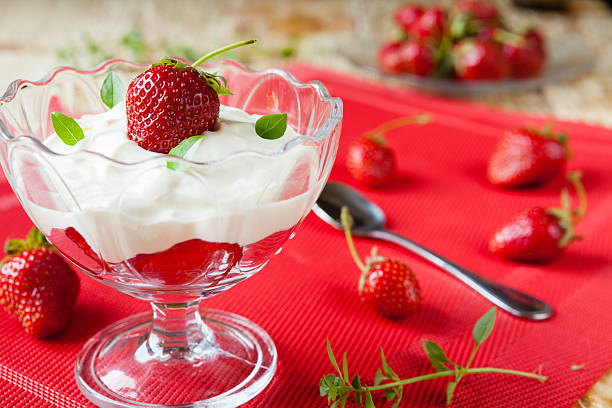 istock strawberries and cream, a delicious dessert 178108065