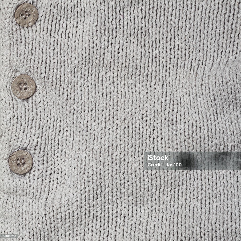 Cinza de tricô textura de linho com botão - Foto de stock de Abstrato royalty-free