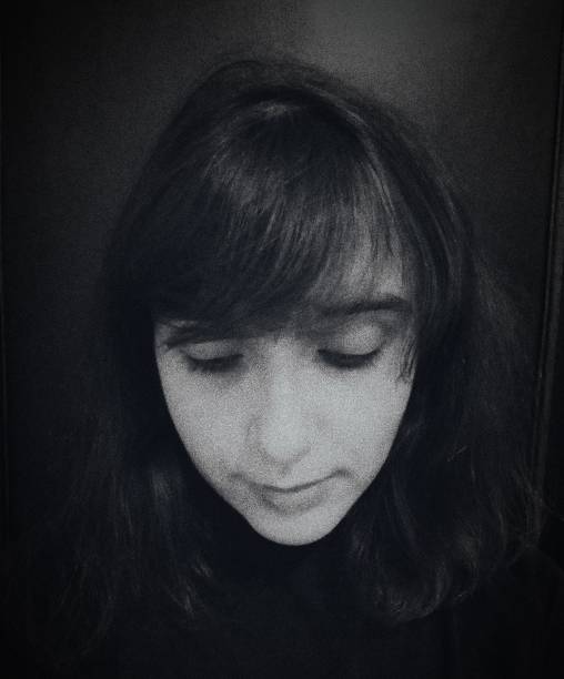 istock Young Woman Selfie. Monochromatic Black and White Tones 1781082725