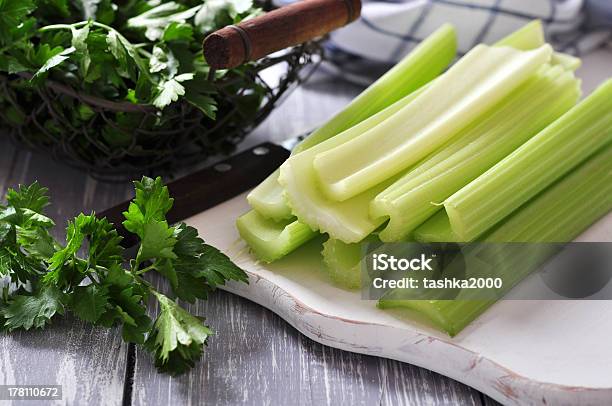 Celery Stems Stock Photo - Download Image Now - Basket, Close-up, Cooking