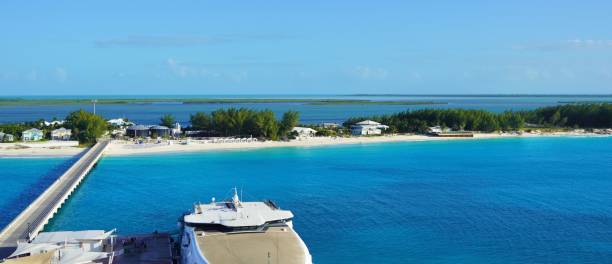 istock Beach and cruise pier, North Bimini Bahamas 1781116058