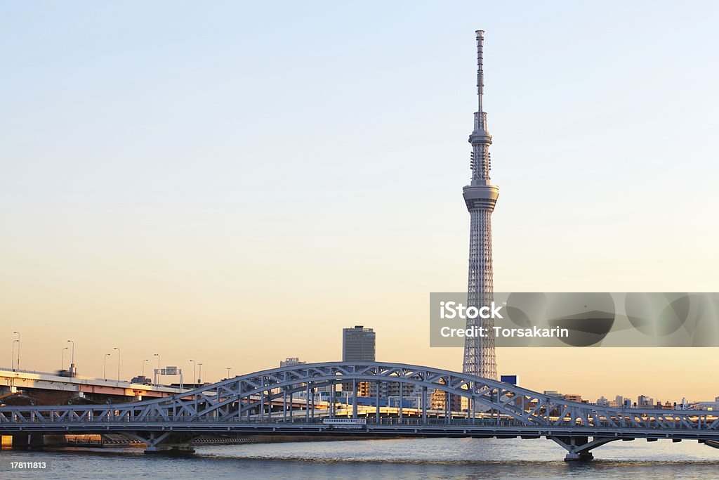 Vista albero del cielo di Tokyo - Foto stock royalty-free di Affari