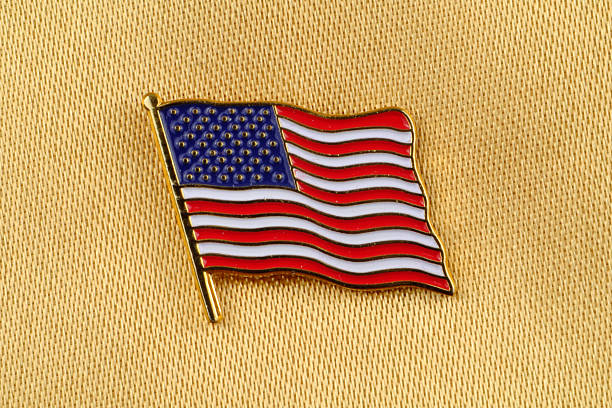 gwiazdy i paski flaga pin - patriotism usa flag jewelry zdjęcia i obrazy z banku zdjęć