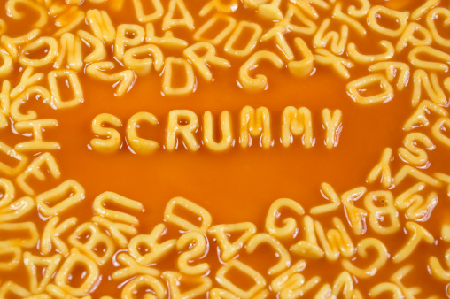 Fun image of alphabet noodles