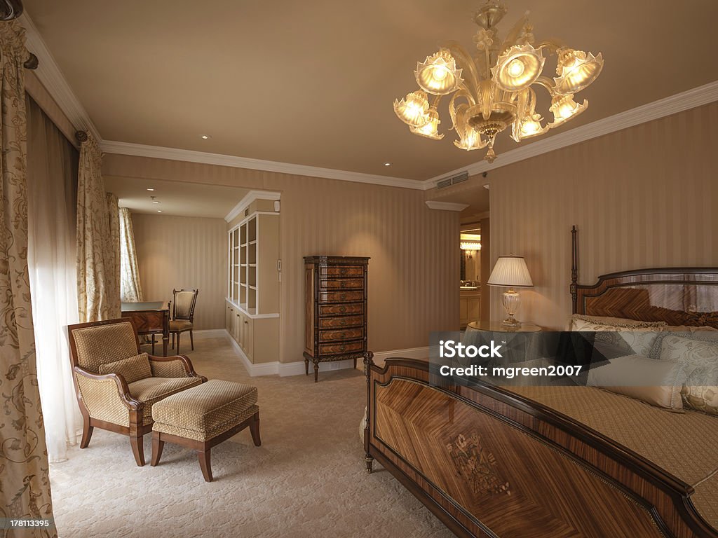 Quarto de luxo - Foto de stock de Arquitetura royalty-free