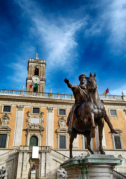 istock Campidoglio square and Marco Aurelio statue in Rome 178113582