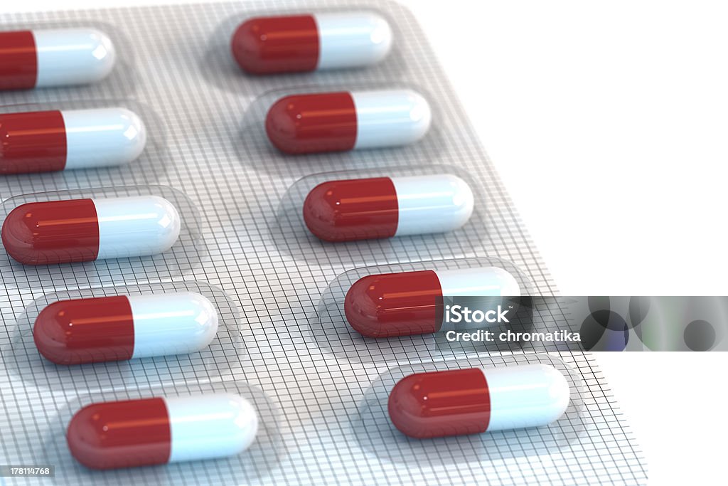 Блистерную упаковку таблетки - Стоковые фото Анестетик роялт�и-фри