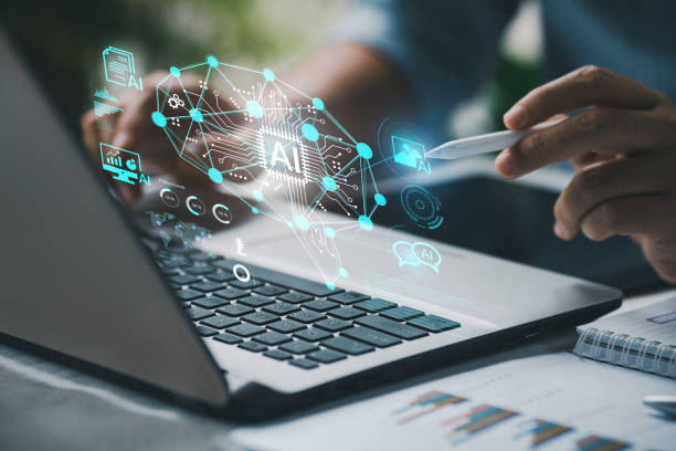 istock Artificial intelligence AI development for future of people living. Digital data and machine learning technology design for computer brain by using big data operating information in cyber system. 1781150629