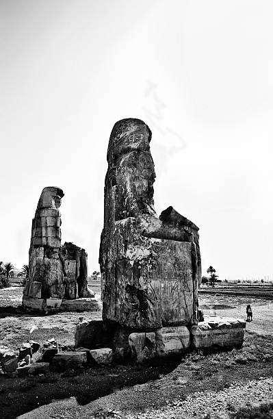 istock Colossi of Memnon on black 178115382