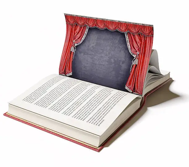 Photo of Theater stage as a book