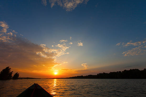 istock Sunset in Danube on the boat 178115793