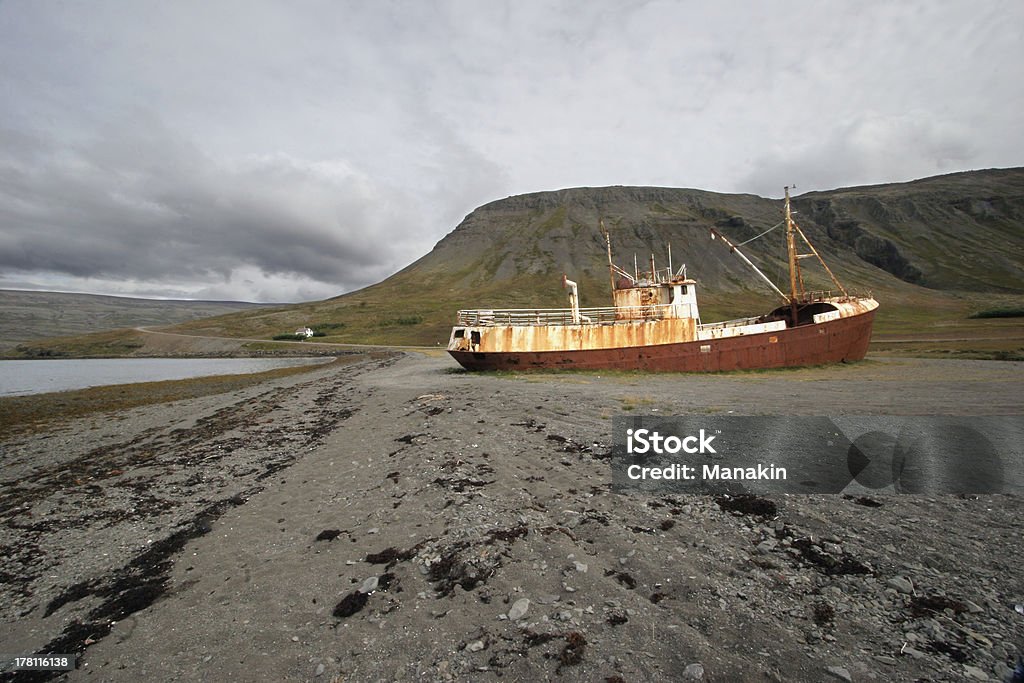 Cordas de navio em uma Praia da Islândia - Royalty-free Ao Ar Livre Foto de stock