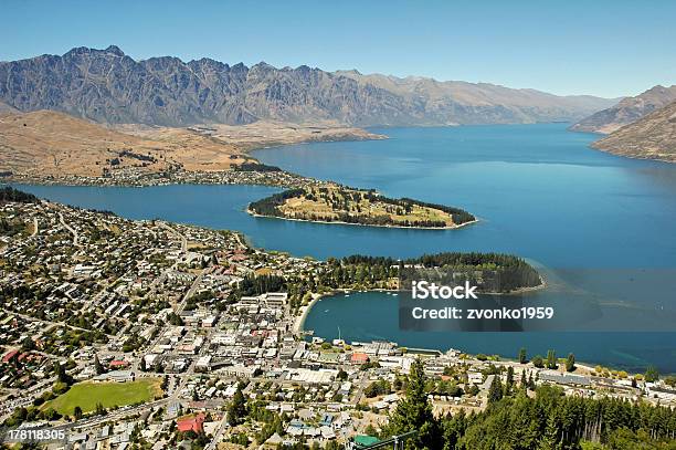 Queenstown From Above Stock Photo - Download Image Now - Adventure, Aerial View, Australasia