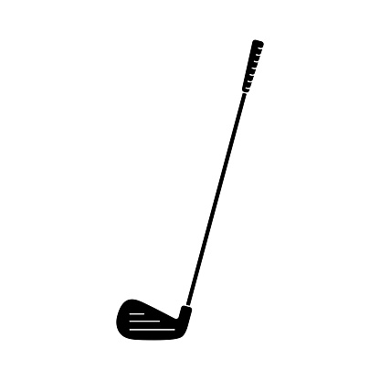 Golf club or iron in vector