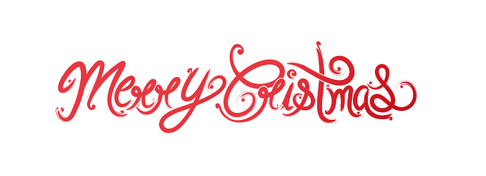 creative hand lettering vector typography of Merry christmas with creative background.