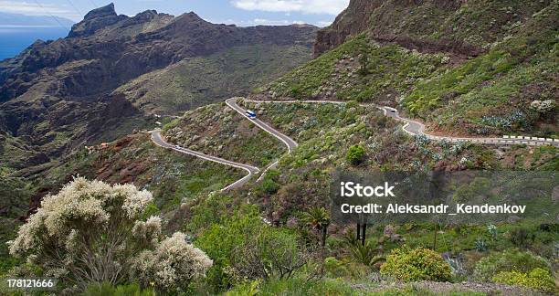 Canarian Mountain Road Foto de stock y más banco de imágenes de Aire libre - Aire libre, Autobús, Canario