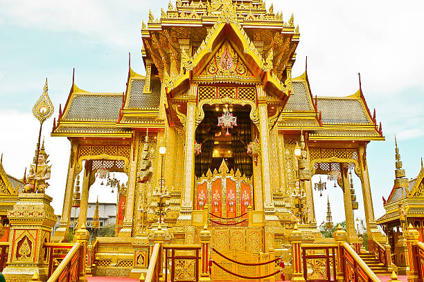 The cremation The cremation of Thai Royal family sumeru stock pictures, royalty-free photos & images