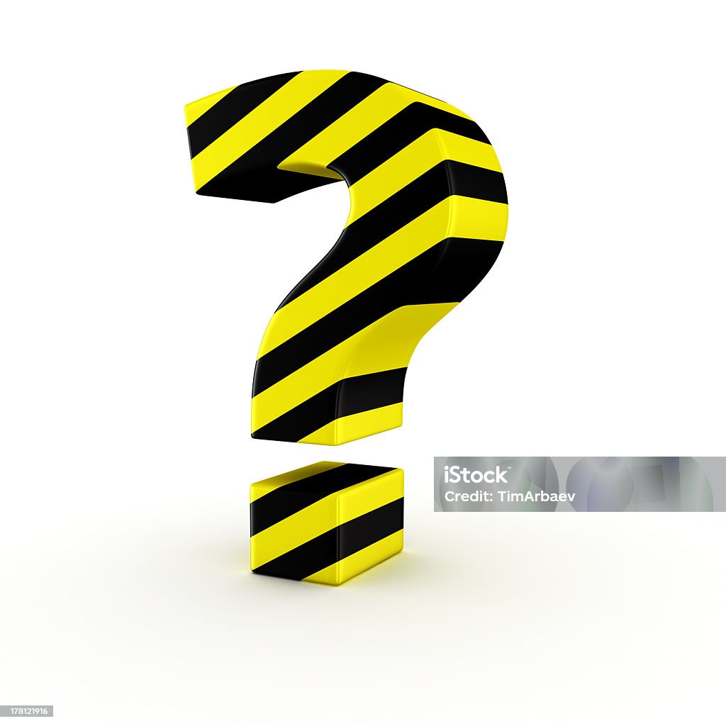 Pergunta de aviso - Foto de stock de Amarelo royalty-free