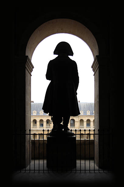 Army Museum and Statue of Napoleon, Paris, France. stock photo