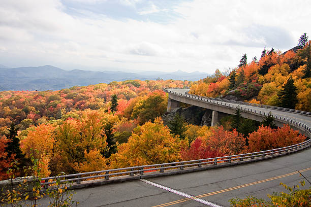 istock Linn Cove Viaduct in the Fall Season 178122053